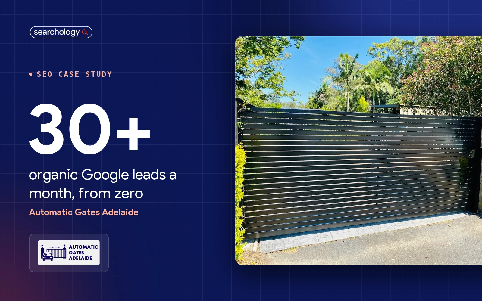 From 0 leads to 30+ leads per month for Automatic Gates Adelaide